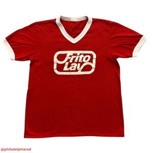 Vintage 1970’s Frito Lay ringer style jersey t-shirt mens medium